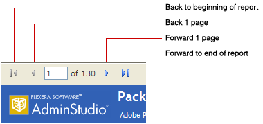Page Scrolling Controls on Package Report